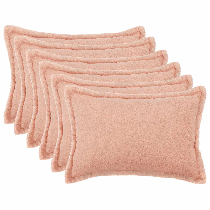 Cream Cushion Cover, Rectangle 50cm H x 70cm W, Pink
