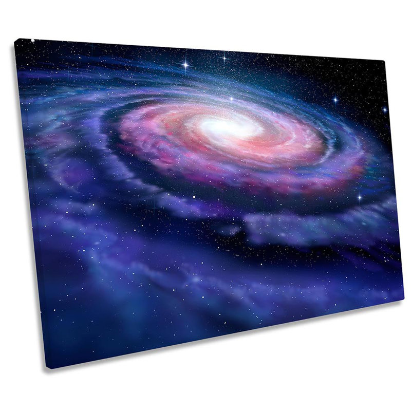 Milky Way Astronomy Space Framed - Wrapped Canvas Print, 61cm H x 91.4cm W x 4cm D