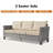 7-Person Outdoor Rattan Tent Reception Furniture Sofa Chair Set, Coffee Table With Light And 2-In-1 Stove Table-641118511