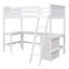 Lit mezzanine simple avec tablettes et bureau, lit mezzanine en bois avec bureau-2104906672-2104906687