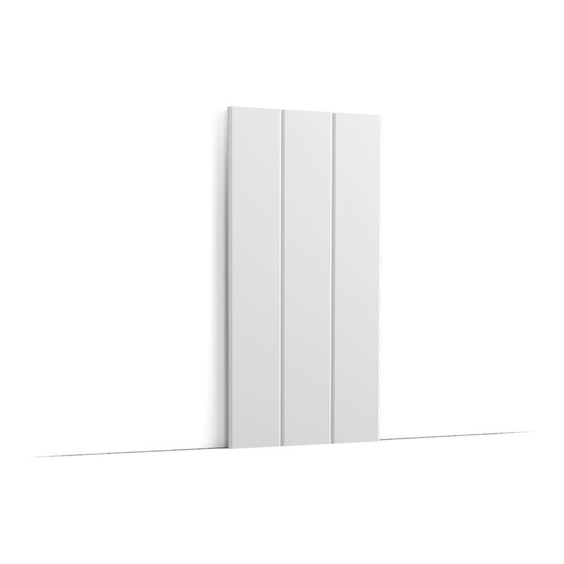 9.87" x 78.75" Wall Paneling in White