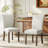Upholstered Dining Side Chair with High Back and Nailhead Trim, Solid Wood Legs, Modern Parsons for Dining Room-1297595805