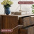 Modern Fluted Bedside Table with 3 Drawers-262778511-254637064