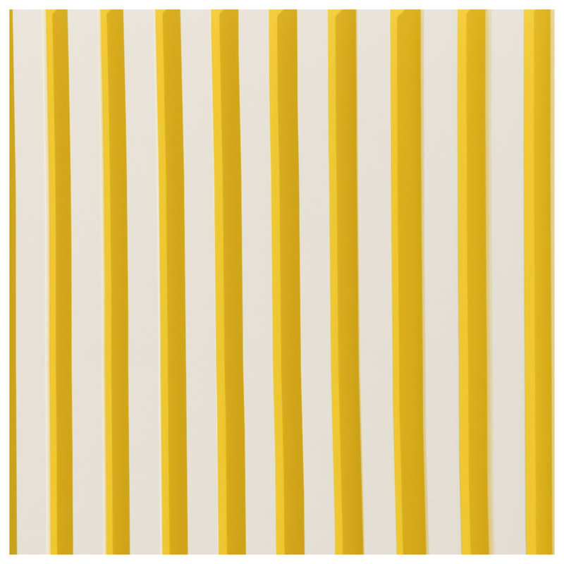 Yellow White Stripes Comforter, Twin