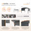 Pergola en aluminium avec auvent-96801093-96801092