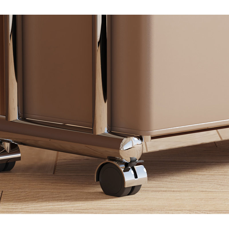 Portemanteau en acier inoxydable avec rangement, Kaki