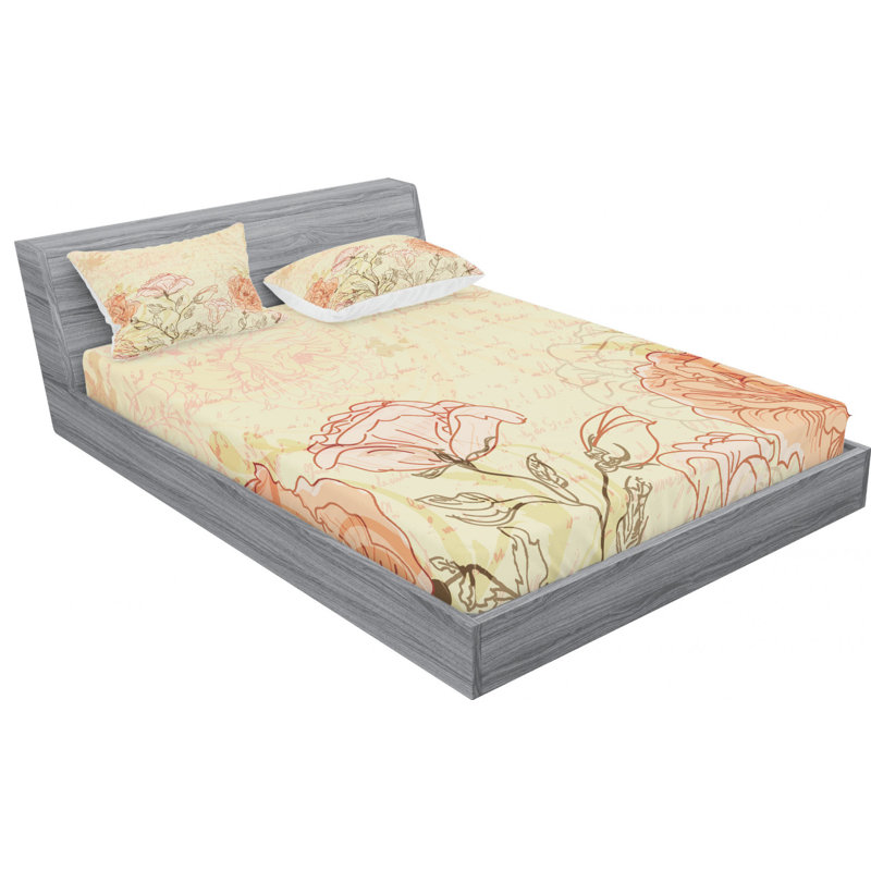 Microfiber Sheet Set, Full Sheet Set with Fitted Sheet
