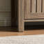 Armoire à chaussures, armoire de rangement, armoire d'entrée avec deux portes ventilées de style lattes, armoire d'appoint