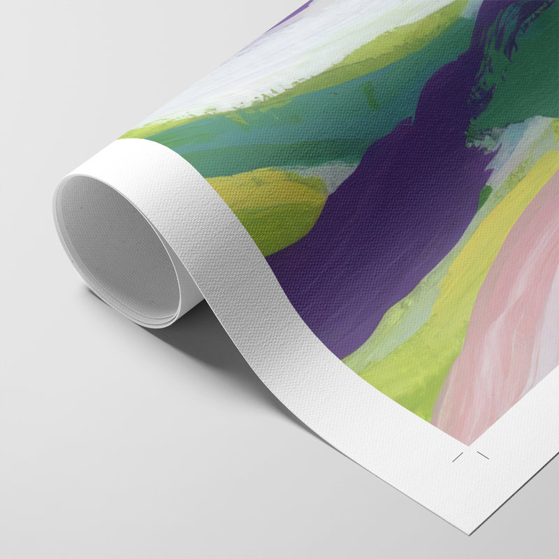 «Bright Tropical Abstraction V», impression sur toile seulement - non encadrée, H 36 po x l 24 po