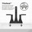 Vaneri Centerset Bathroom Faucet with Drain Assembly-93559684