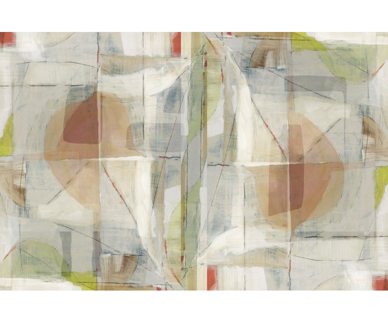 Soft Abstract Forms by Cartissi — Abstract Wall Art, Tan, 24 × 16, Matted Framed Print