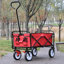 Chariot pliant utilitaire - 19,92 lb, rouge, avec chariot fonctionnel pour le transport-322638739