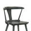 Paire de chaises de cuisine et de salle à manger rustiques de couleur gris en bois d'hévéa massif avec guide d'assemblage sans équivoque-2083608744