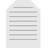 Octagonal Top Surface Mount Functional Brickmould Frame PVC Gable Vent-43320002