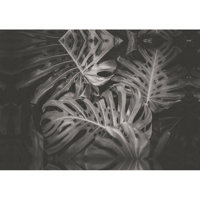 " Moody Palm Leaves ", 8" H x 12" W