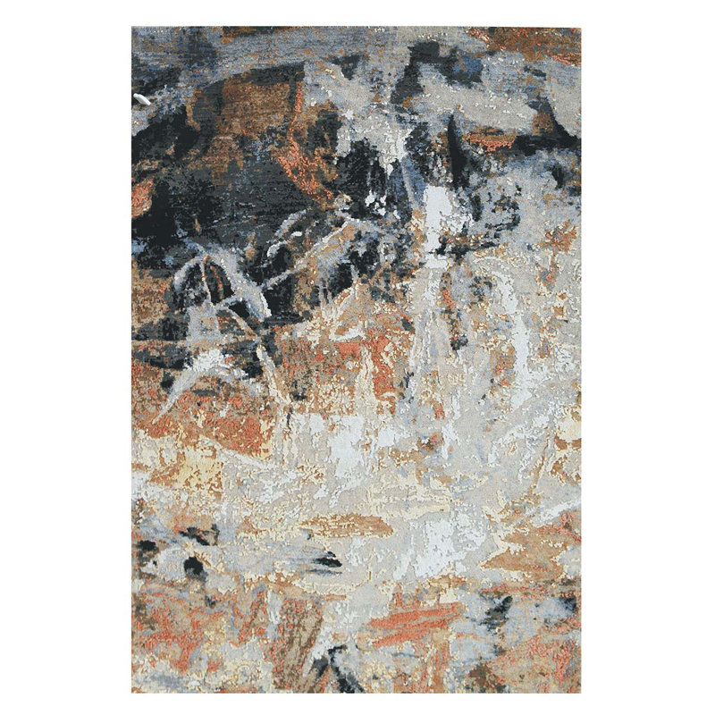 Abstract Area Rug, Rectangle 4' x 6'