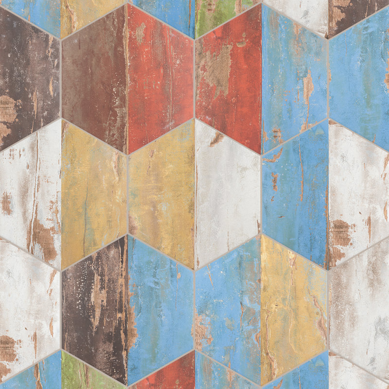 Karacter 10" x 11" Porcelain Wood Look Wall & Floor Tile