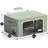 Small Storage Box Foldable with Window & Handles 4 Pack in Teal
