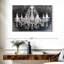 Lustre en cristal grunge sur toile-900466926