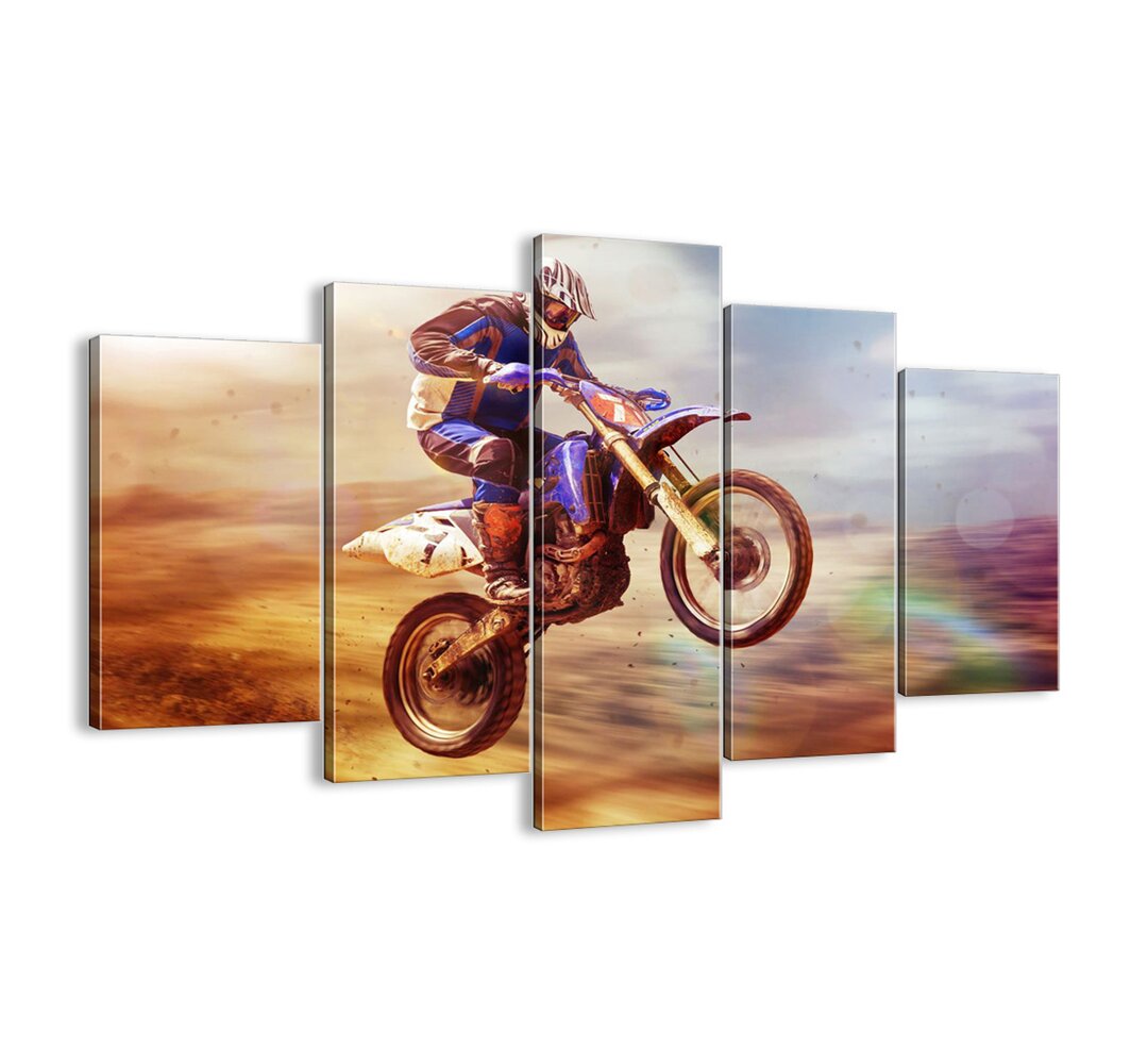 5-tlg. Leinwandbilder-Set - Fotografie „Motorcycle Dizziness”