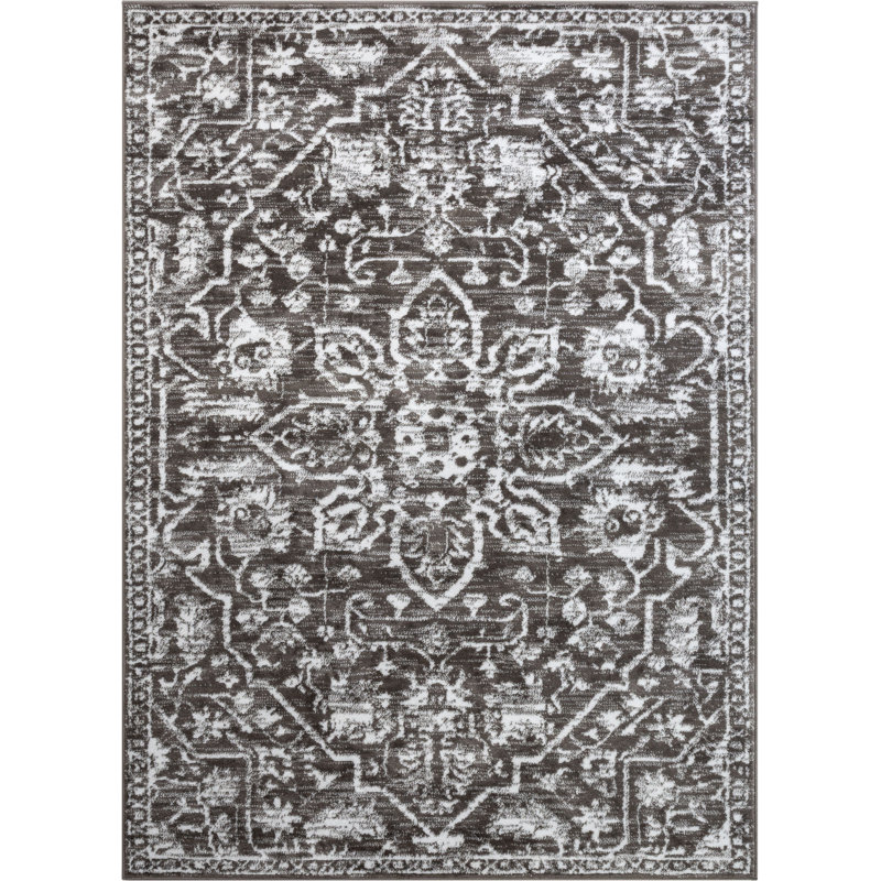 Dazzle Oriental Synthetic Area Rug, Rectangle 67 x 120cm