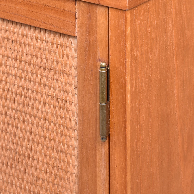 Delancey Light Blond 3-Door Adjustable Rattan Sideboard