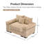 Canapé modulaire surdimensionné 54,3 po Cloud-1930879067