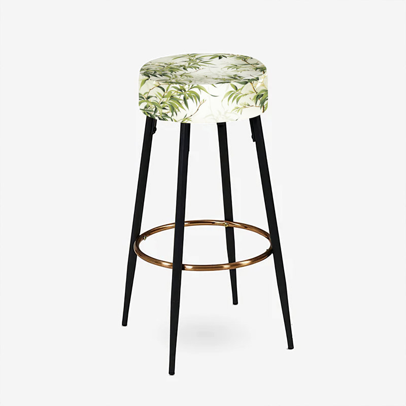 Bamboo Zen Haven - Oriental Bar Stools Set Of 2
