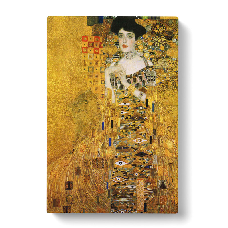 Adele Bloch-Bauer by Gustav Klimt - Wrapped Canvas Painting, 50cm H x 35cm W x 3cm D