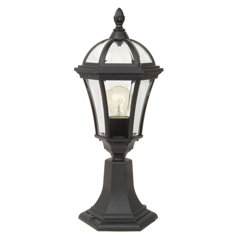 Wechsler Black 1 -Light 47.5Cm H Hardwired Pier Mount Light