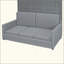 Lit escamotable mural Murphy avec coussin