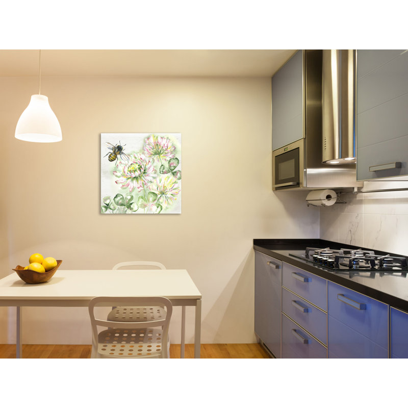 «Honey Bee III», toile tendue par August Grove®, H 18 po x l 18 po x P 1,5 po