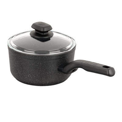 Casserole antiadhésive en aluminium 2 pièces 2 litres avec couvercle Korkmaz Ornella
