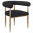 Oydis 5-Piece Rectangular Glass Top Dining Table Set Bronze
