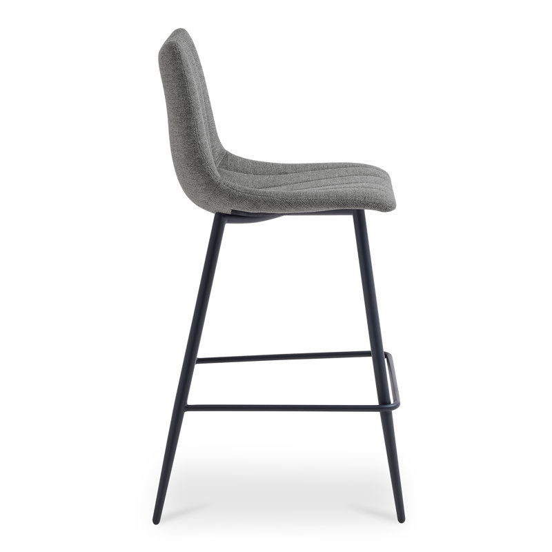 Finnigan Counter & Bar Stool, Counter Stool (26" Seat Height), Ivory/Faux Leather