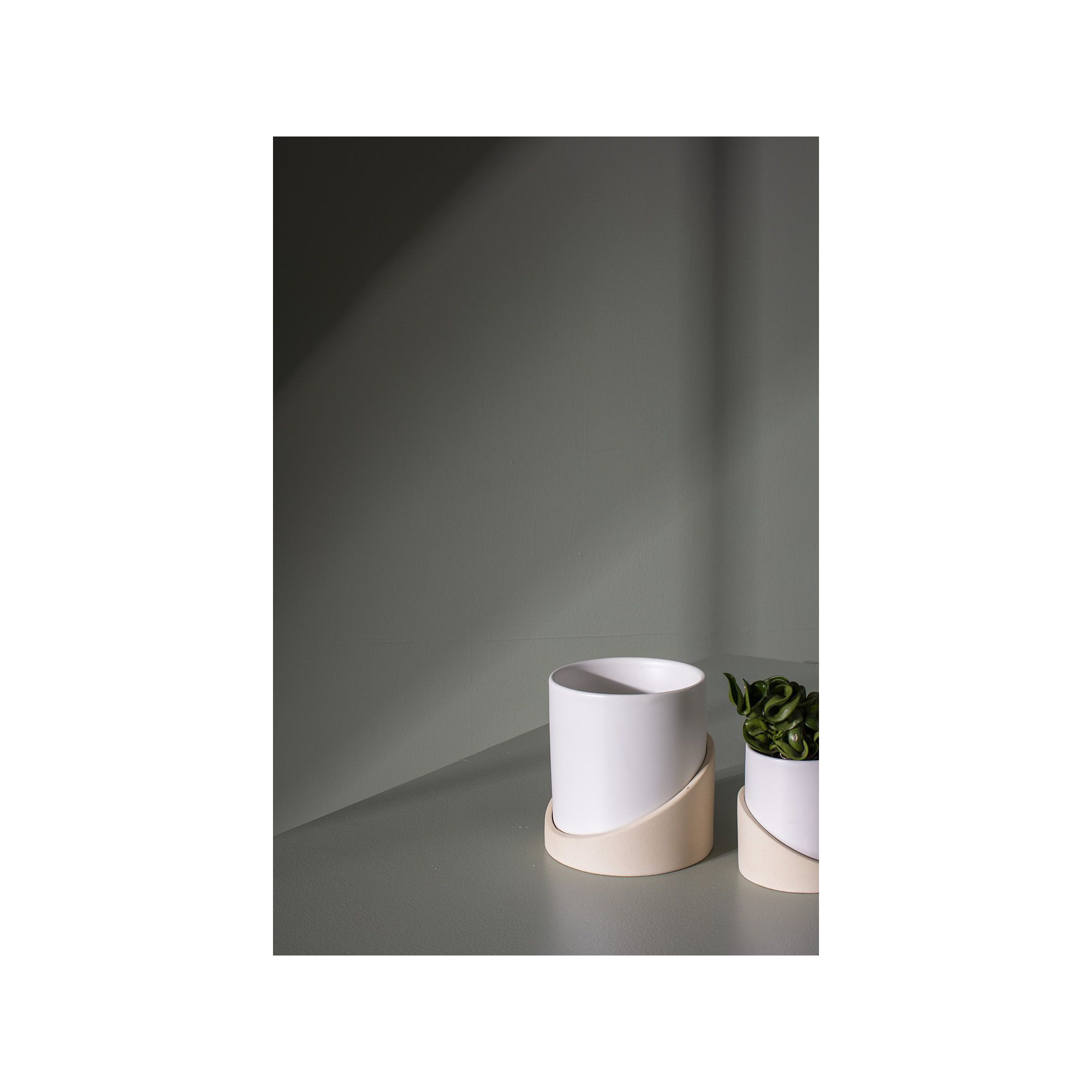 Mel Handmade Ceramic Pot Planter, 5.5" H x 4.75" W x 4.75" D