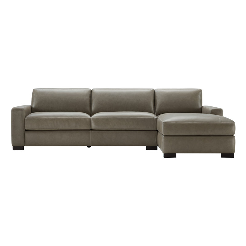 Canapé modulaire en cuir véritable Bonville