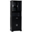 Armoire de salle de bain haute avec quatre portes-1065264889