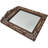 Vintage Handmade Floral-patterned Mother-of-pearl Inlaid Mirror