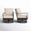 Chaises longues pivotantes avec coussins Argyri