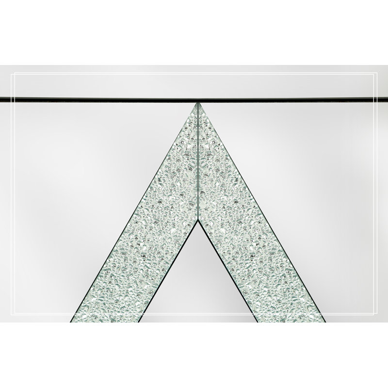 Unique Design Storage Accent Cabinet with Mirror Trim