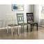 Ensemble de 2 chaises d'appoint, style classique, fini noir antique, largeur du produit : 56 cm, hauteur du siège : 46 cm