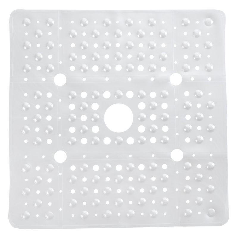 Buskerud Extra Large Shower Mat, Translucent White Pearl
