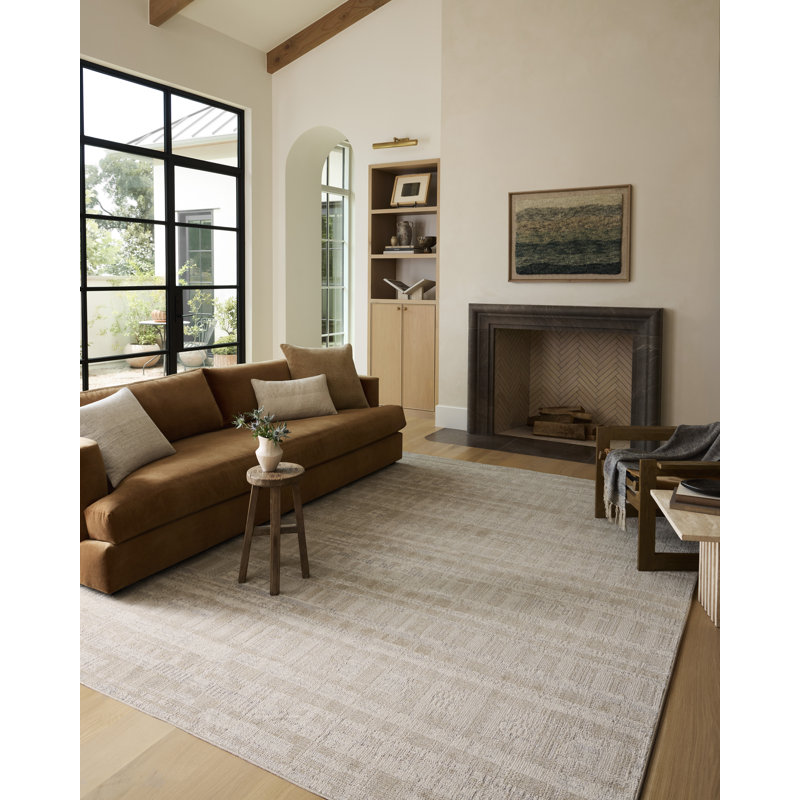 Tapis ivoire / naturel Loloi Tibo, 9'3" x 13'