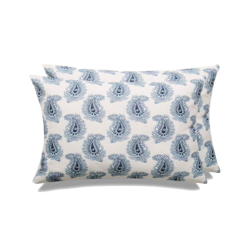 Ensemble de 2 coussins Michael Penney, Plumes, Marine