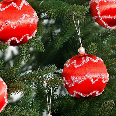 9Pcs 3.15In Christmas Tree Decoration Christmas Ball Ornaments DIY Accessories