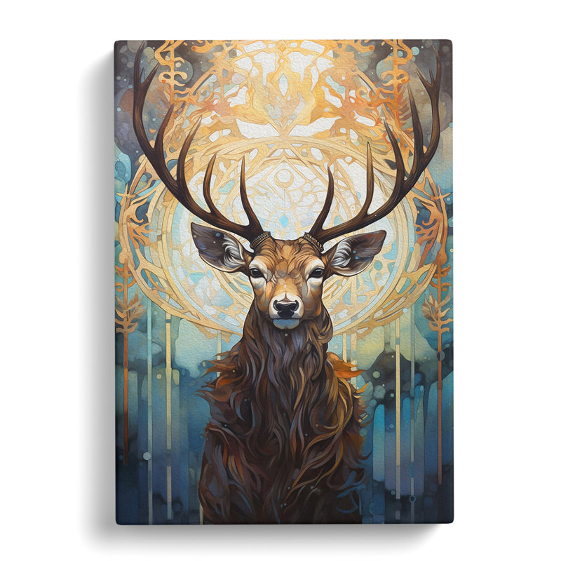 Stag - Print, 76cm H x 50cm W x 3cm D