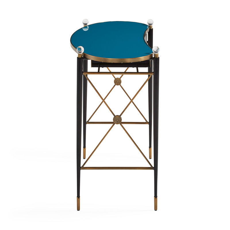 Rider Glass Writing Desk
