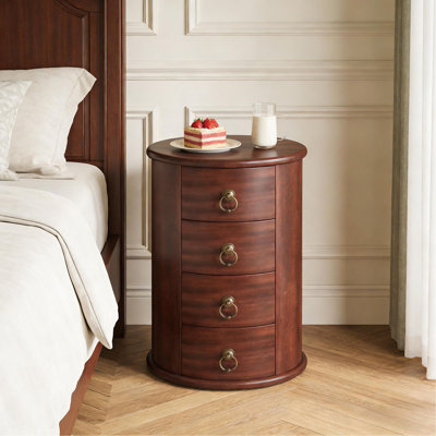 Table de chevet en bois, table d'appoint, table de bout ronde