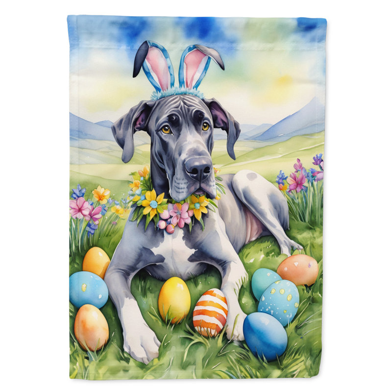 Easter Egg Hunt Double Sided 40'' H x 28'' W Polyester Easter House Flag